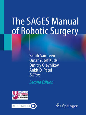 cover image of The SAGES Manual of Robotic Surgery